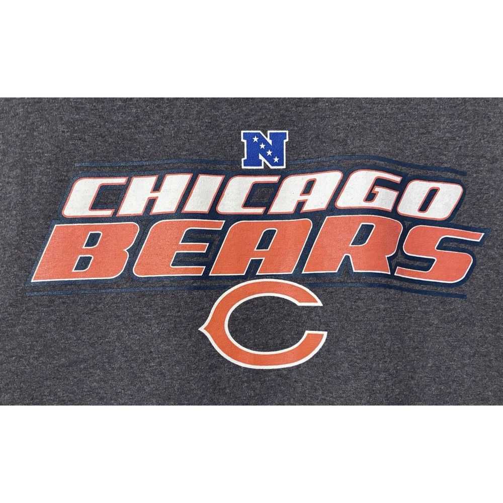 Chicago Bears NFL Dark Gray‎ heavyweight T Shirt Size Large Short Sleeves